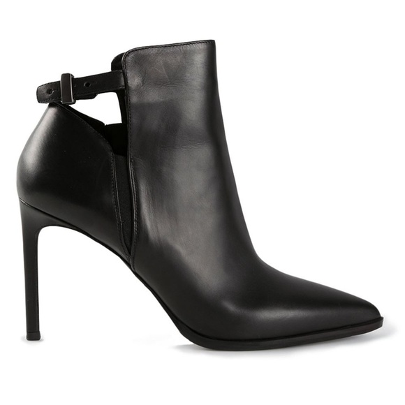 Vince Shoes - Vince Black Leather Calla Booties With Box